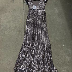 Aqua Formal Sequence Evening Dress